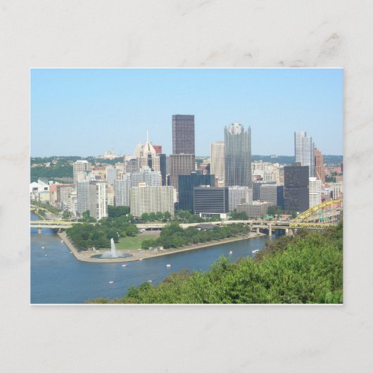 Pittsburgh Postkarte (Vorderseite)