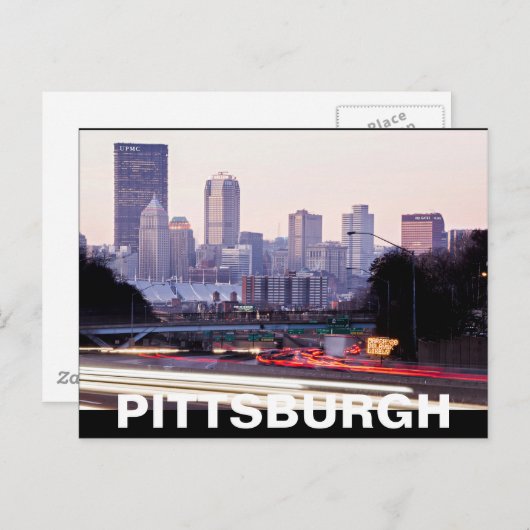 PITTSBURGH POSTKARTE (Vorne/Hinten)