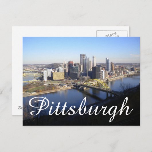 pittsburgh postkarte (Vorne/Hinten)