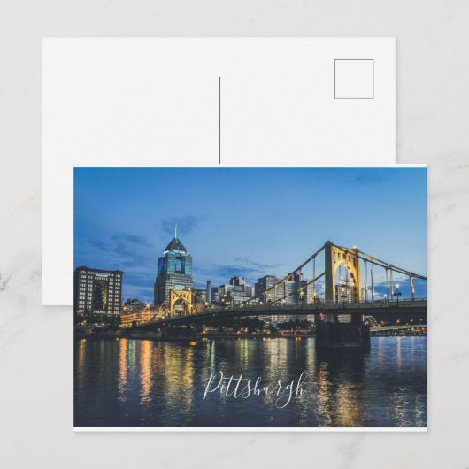 Pittsburgh Postkarte (Vorne/Hinten)