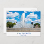 Pittsburgh Postkarte (Vorne/Hinten)