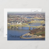 pittsburgh postkarte (Vorne/Hinten)