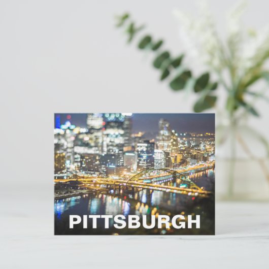 PITTSBURGH POSTKARTE (Stehend Vorderseite)