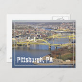 pittsburgh postkarte (Vorne/Hinten)