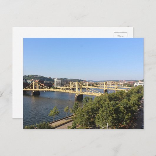 Pittsburgh Postkarte (Vorne/Hinten)