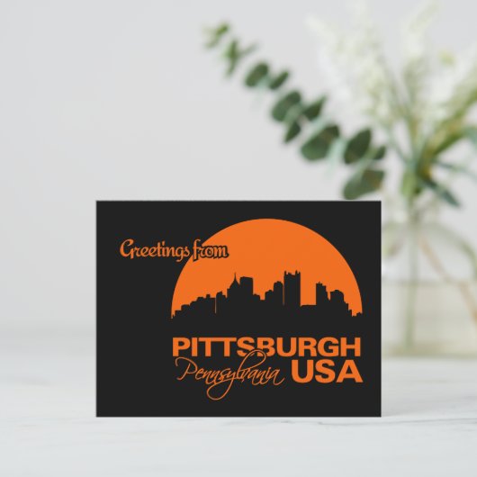 PITTSBURGH-Postkarte - anpassbar Postkarte (Stehend Vorderseite)