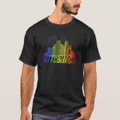 Pittsburgh Pride Skyline  Pride Parade Pittsburgh T-Shirt (Vorderseite)