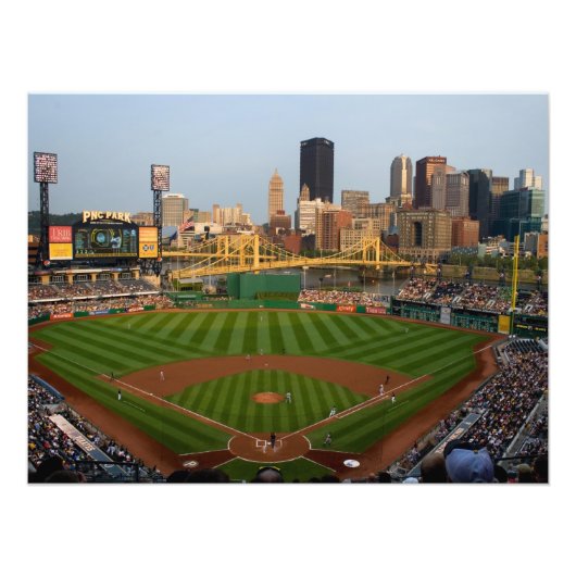 Pittsburgh Prints Baseball Blick Fotodruck (Vorne)