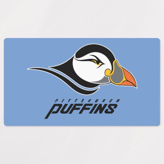 Pittsburgh Puffins-Logo Etiketten (Design 1)