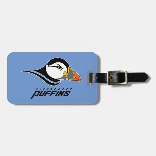 Pittsburgh Puffins-Logo Gepäckanhänger (Vorderseite horizontal)