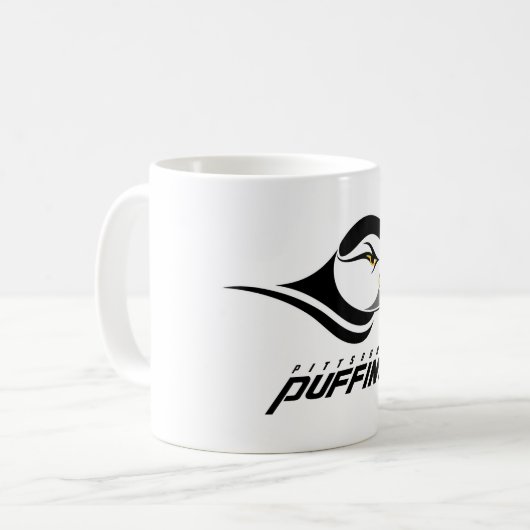 Pittsburgh Puffins-Logo Kaffeetasse (Vorderseite Links)