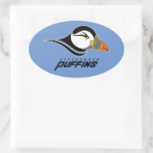 Pittsburgh Puffins-Logo Ovaler Aufkleber (Tasche)