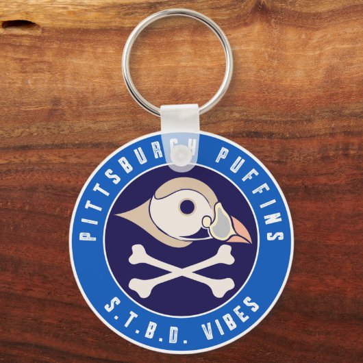 Pittsburgh Puffins S.T.B.D. Vibes Schlüsselanhänger (Rückseite)