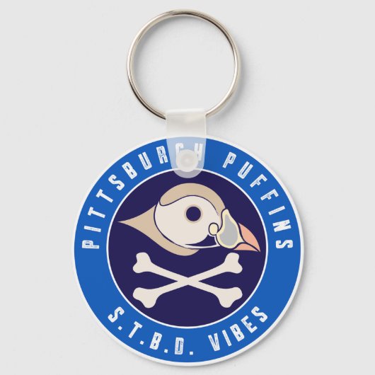 Pittsburgh Puffins S.T.B.D. Vibes Schlüsselanhänger (Rückseite)