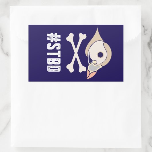 Pittsburgh Puffins #STBD Rechteckiger Aufkleber (Tasche)