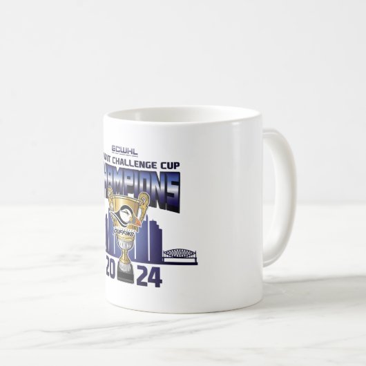 Pittsburgh Puffins Summit Challenge Cup Champions Kaffeetasse (VorderseiteRechts)