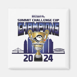 Pittsburgh Puffins Summit Challenge Cup Champions Magnet