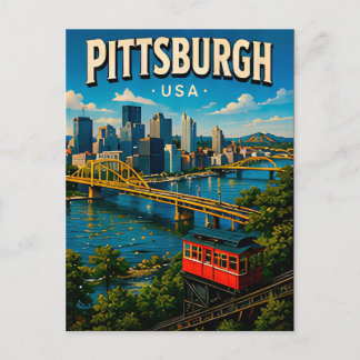 Pittsburgh Roberto Clemente Bridge Andenken Postkarte