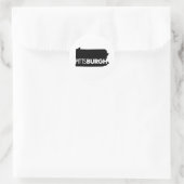 Pittsburgh Runder Aufkleber (Tasche)