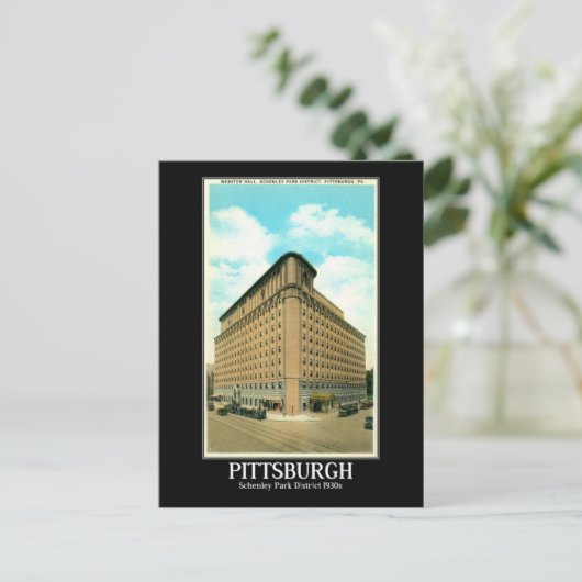 Pittsburgh Schenley Park District in den 30er Jahr Postkarte (Stehend Vorderseite)