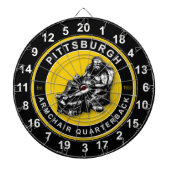 Pittsburgh Sessel Quarterback Football Dartboard Dartscheibe (vorne)