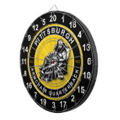 Pittsburgh Sessel Quarterback Football Dartboard Dartscheibe (Vorderseite rechts)