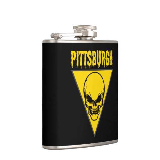Pittsburgh Skull Flachmann (Rechts)
