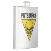 Pittsburgh Skull Flask Classic Flachmann (Rechts)