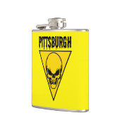 Pittsburgh Skull Flask Gelb Flachmann (Links)