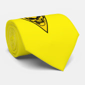 Pittsburgh Skull Neck Tie Yellow Krawatte (Gerollt)