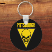 Pittsburgh Skull Schlüsselanhänger (Rückseite)