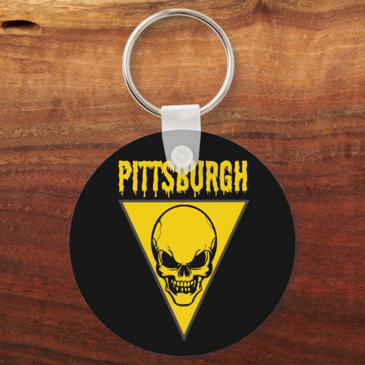Pittsburgh Skull Schlüsselanhänger (Rückseite)