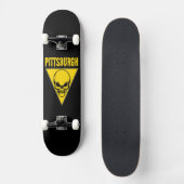 Pittsburgh Skull Skateboard (Vorderseite)