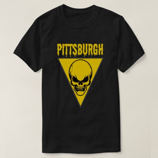 Pittsburgh Skull T-Shirt (Design vorne)