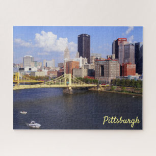 Pittsburgh-Skyline Allegheny Fluss Clemente Brück Puzzle