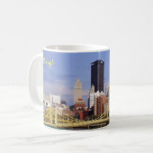 Pittsburgh-Skyline Allegheny Fluss Clemente Brücke Kaffeetasse (Vorderseite Links)