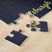 Pittsburgh-Skyline Allegheny Fluss Clemente Brücke Puzzle (Seite)