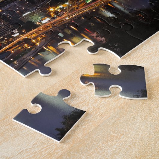 Pittsburgh-Skyline an der Dämmerung Puzzle (Seite)