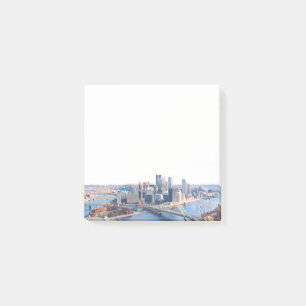 Pittsburgh Skyline-Anmerkungen Post-it Klebezettel