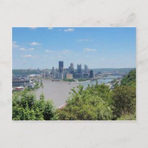 Pittsburgh Skyline aus West End Postkarte