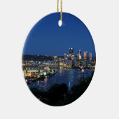 Pittsburgh Skyline bei Dusk Keramikornament (Rechts)
