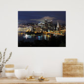 Pittsburgh Skyline bei Dusk Poster (Küche)