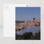 Pittsburgh Skyline bei Dusk Postkarte (Vorne/Hinten)