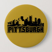 Pittsburgh-Skyline Button (Vorderseite)