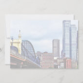 Pittsburgh Skyline By Smithfield St Bridge Einladung (Rückseite)