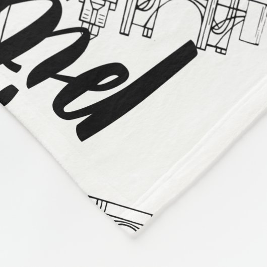 Pittsburgh-Skyline Fleecedecke (Ecke)