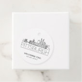 Pittsburgh Skyline | Hochzeit Begrüßung Gefallen Geschenkanhänger (Beispiel)