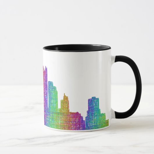 Pittsburgh-Skyline Kaffeetasse (Rechts)