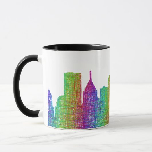 Pittsburgh-Skyline Kaffeetasse (Links)