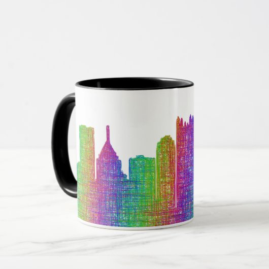 Pittsburgh-Skyline Kaffeetasse (Vorderseite Links)